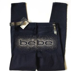 Bebe jeans with rhinestones